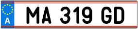 Truck License Plate